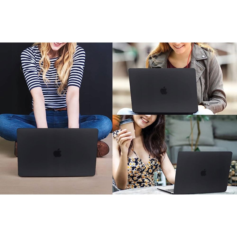 COQUE POUR MACBOOK AIR 15" M2 / M3 / M4 / 2023-2025 TECH-PROTECT SMARTSHELL NOIR MAT