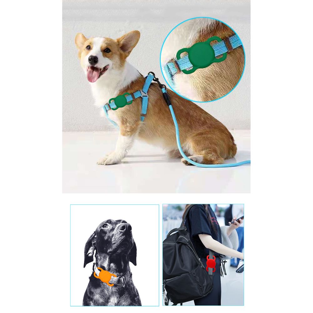 TECH-PROTECT LISSÉ POUR ANIMAL DE COMPAGNIE APPLE AIRTAG NOIR