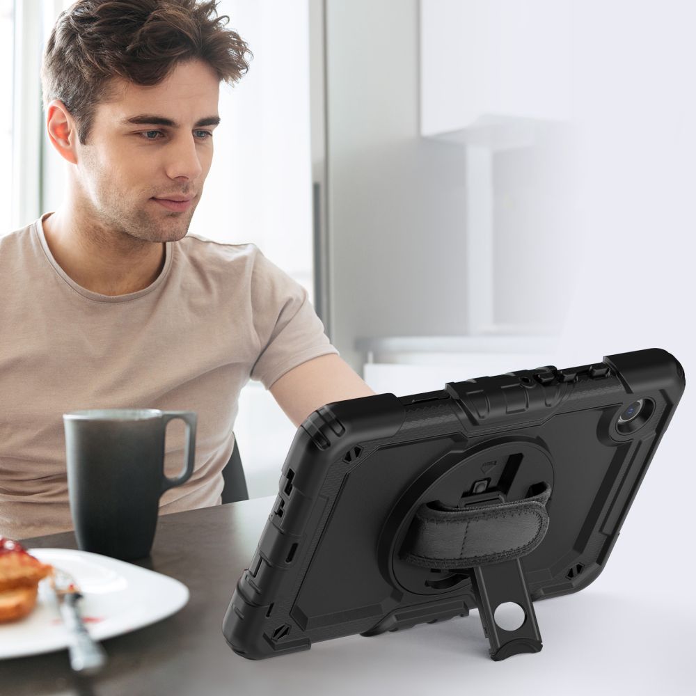 COUVERTURE / ÉTUI POUR SAMSUNG GALAXY TAB A9 8.7 X110 / X115 TECH-PROTECT SOLID360 NOIR