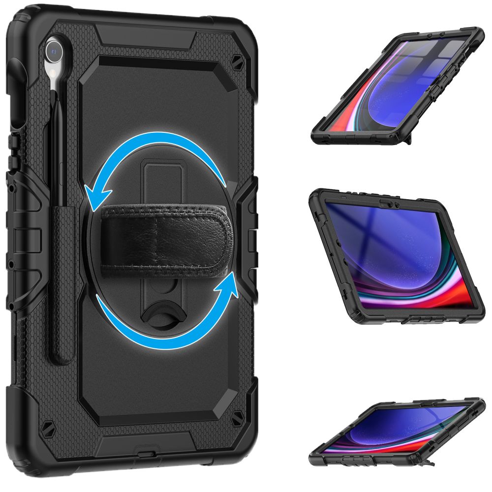 COUVERTURE / ÉTUI POUR SAMSUNG GALAXY TAB S9 FE / S10 FE 10.9 X510 / X516B / X520 / X526 TECH-PROTECT SOLID360 NOIR