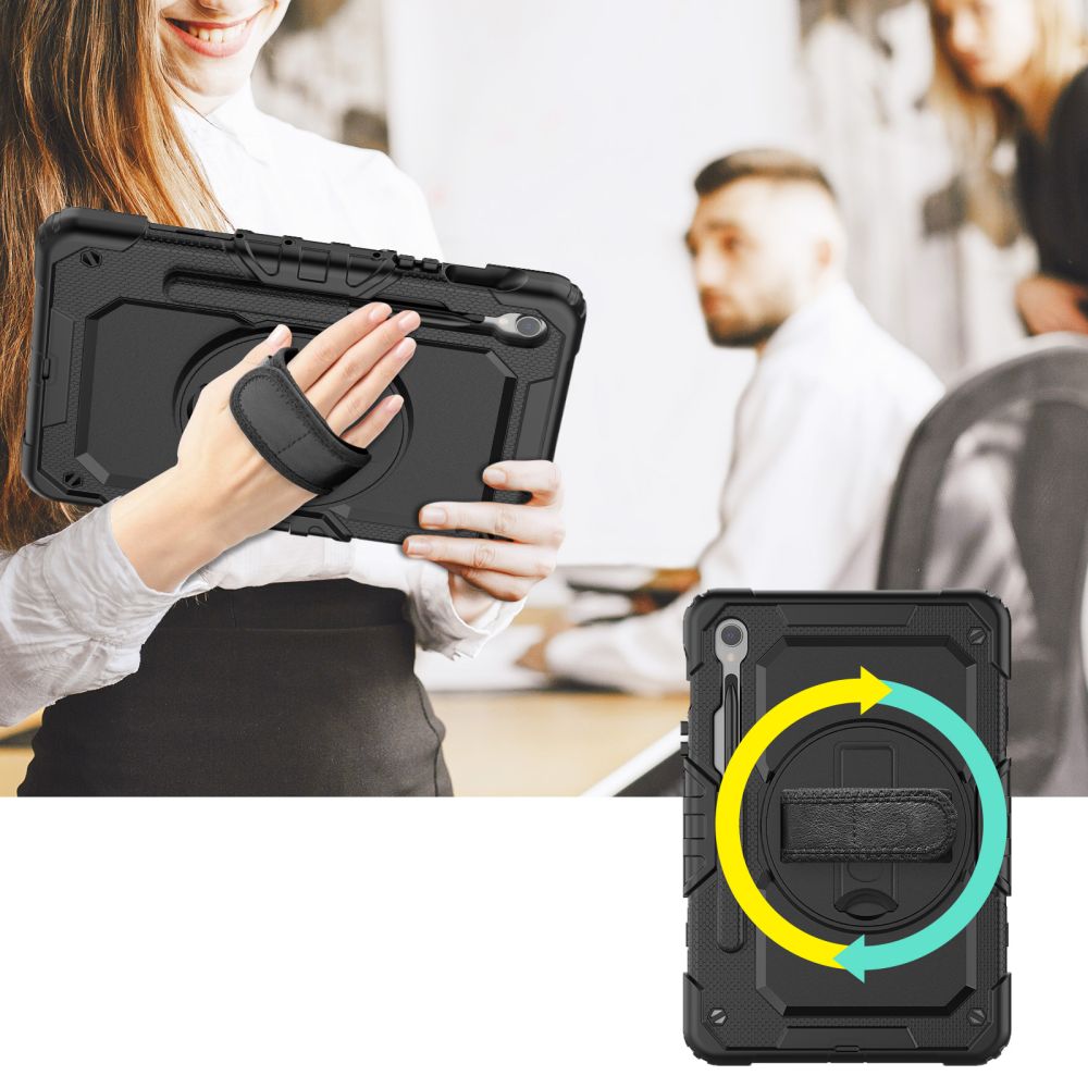 COUVERTURE / ÉTUI POUR SAMSUNG GALAXY TAB S9 FE / S10 FE 10.9 X510 / X516B / X520 / X526 TECH-PROTECT SOLID360 NOIR
