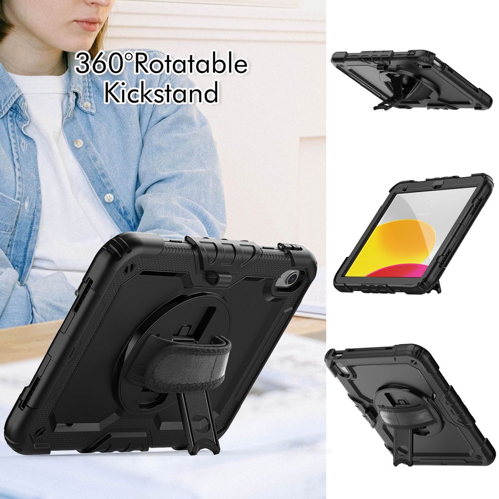 COUVERTURE / ÉTUI POUR IPAD 10,9” 10 / 2022 / 11” 11 / 2025 TECH-PROTECT SOLID360 NOIR