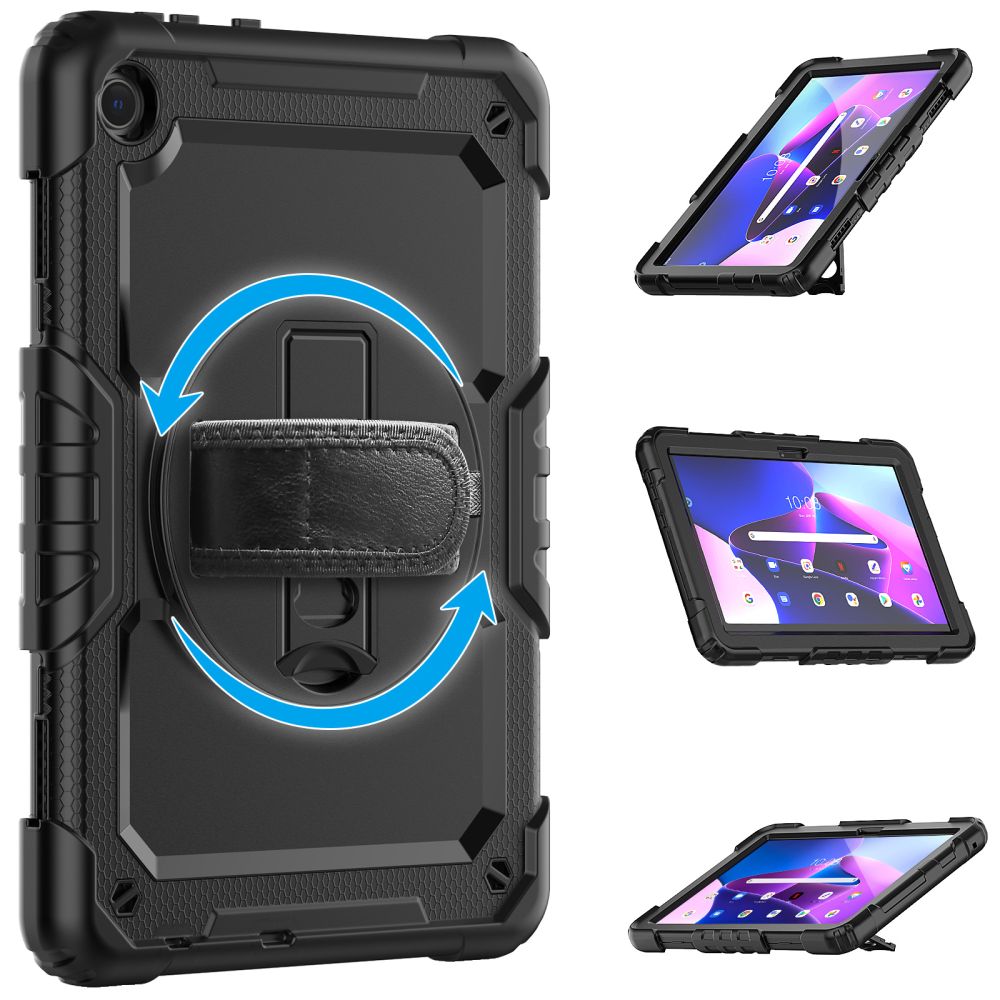 COUVERTURE / ÉTUI POUR LENOVO TAB M10 10.1 3E GÉNÉRATION TB328 TECH-PROTECT SOLID360 NOIR