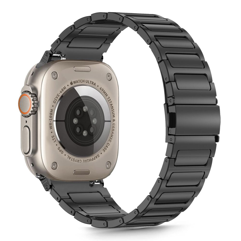 TECH-PROTECT INOX CLASSIC APPLE WATCH 6 / 7 / 8 / 9 / 10 / SE / ULTRA 1 / 2 (44 / 45 / 46 / 49 MM) NOIR