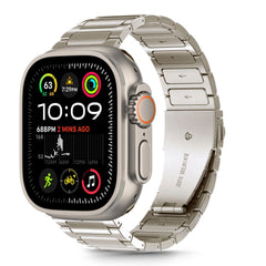 TECH-PROTECT INOX CLASSIC APPLE WATCH 6 / 7 / 8 / 9 / 10 / SE / ULTRA 1 / 2 (44 / 45 / 46 / 49 MM) TITANE
