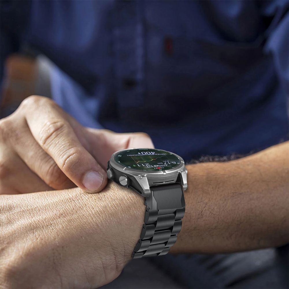 BRACELET TECH-PROTECT EN ACIER GARMIN FENIX 5 / 6 / 6 PRO / 7 / 8 (47 MM) / E TITANE