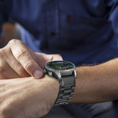 BRACELET TECH-PROTECT EN ACIER GARMIN FENIX 5X / 5X PLUS / 6X / 6X PRO / 7X / 8 (51 MM) NOIR