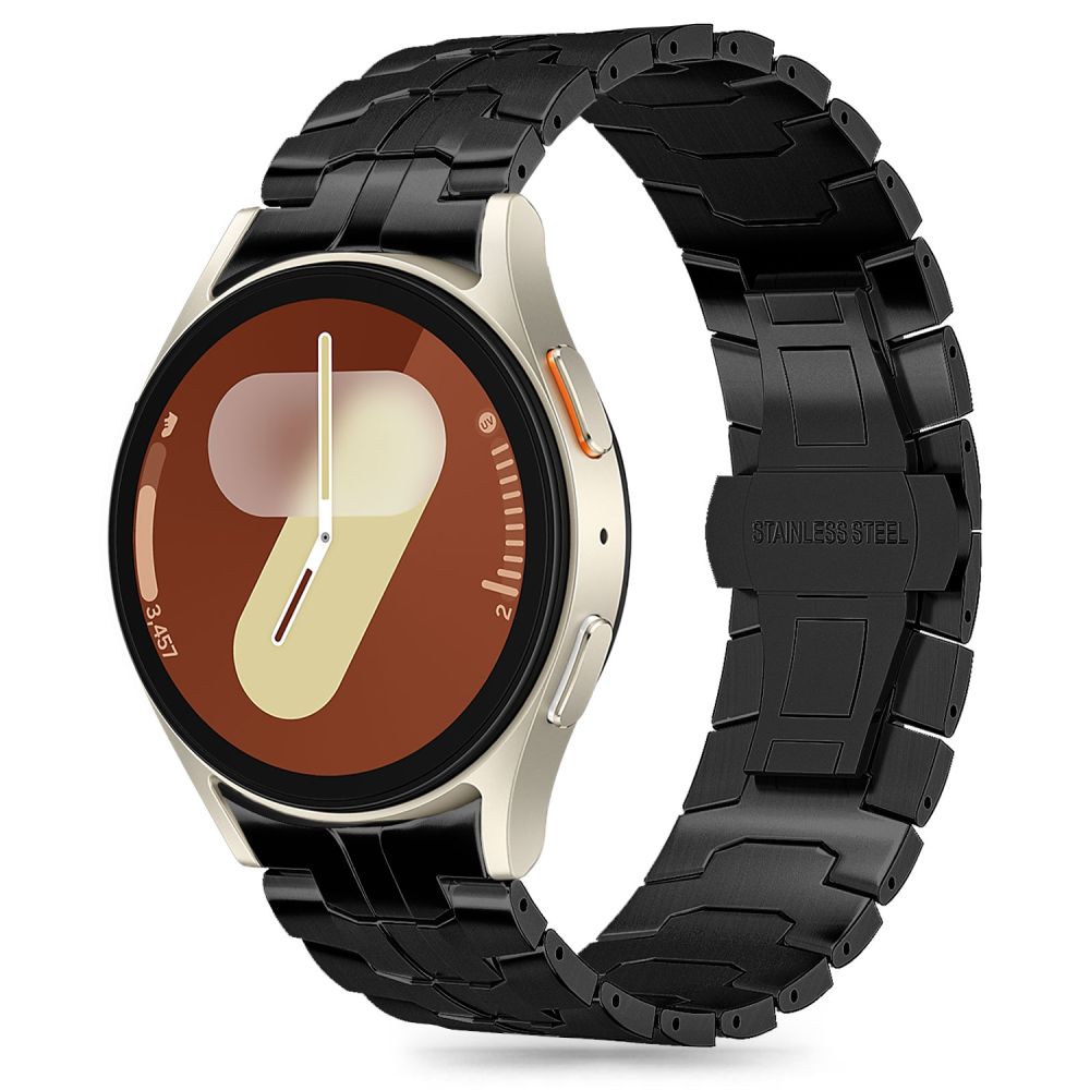 TECH-PROTECT LIGNE EN ACIER INOXYDABLE SAMSUNG GALAXY WATCH 4 / 5 / 5 PRO / 6 / 7 / FE NOIR