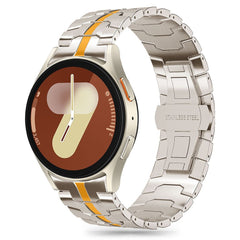 TECH-PROTECT LIGNE EN ACIER INOXYDABLE SAMSUNG GALAXY WATCH 4 / 5 / 5 PRO / 6 / 7 / FE TITANE/ORANGE