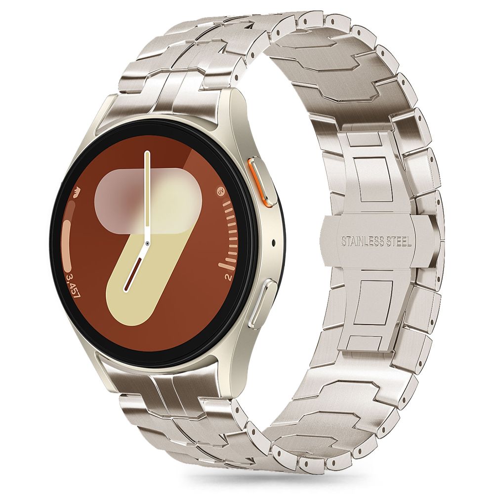 TECH-PROTECT LIGNE EN ACIER INOXYDABLE SAMSUNG GALAXY WATCH 4 / 5 / 5 PRO / 6 / 7 / FE TITANE