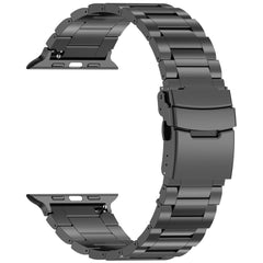 BRACELET TECH-PROTECT EN ACIER INOXYDABLE POUR APPLE WATCH 4 / 5 / 6 / 7 / 8 / 9 / SE / ULTRA 1 / 2 (42 / 44 / 45 / 49 MM) NOIR