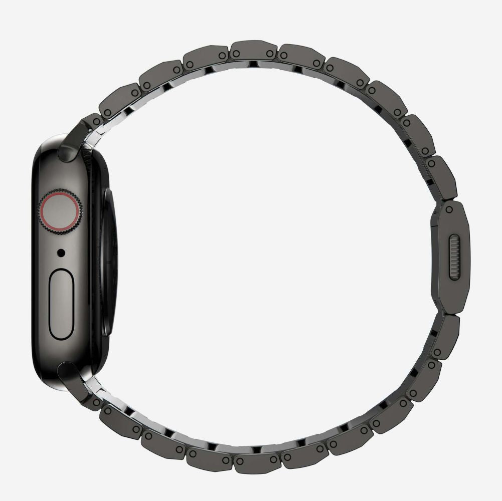 BRACELET TECH-PROTECT STEELBAND APPLE WATCH 6 / 7 / 8 / 9 / 10 / SE / ULTRA 1 / 2 (44 / 45 / 46 / 49 MM) NOIR