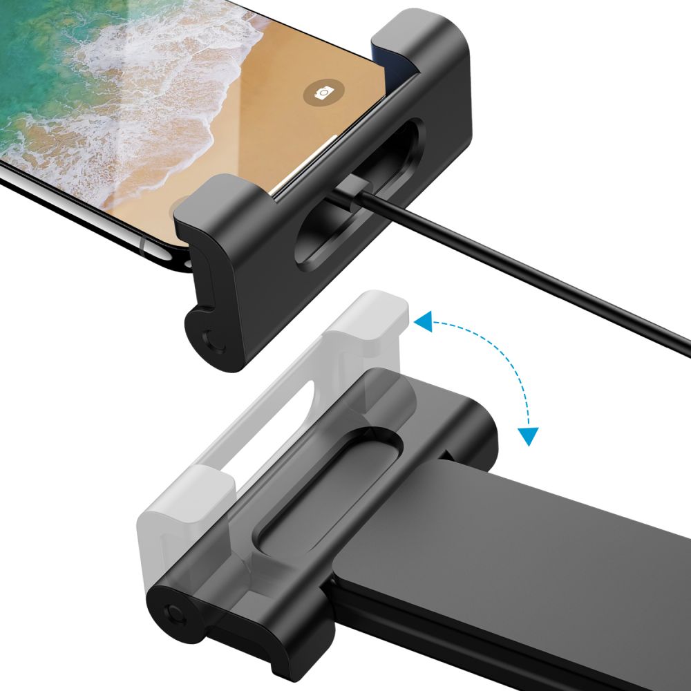 SUPPORT DE TÉLÉPHONE / TABLETTE TECH-PROTECT MONTAGE DE TÊTE ÉTIRABLE NOIR