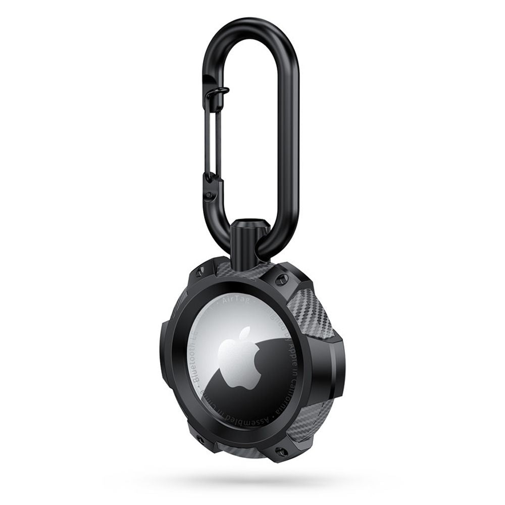 COQUE TECH-PROTECT TPUCARBON APPLE AIRTAG NOIRE