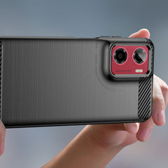 COUVERTURE TECH-PROTECT TPUCARBON MOTOROLA MOTO G05 / E15 NOIR