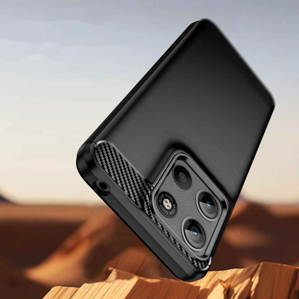 COQUE TECH-PROTECT TPUCARBON MOTOROLA MOTO G15 / G15 POWER NOIRE