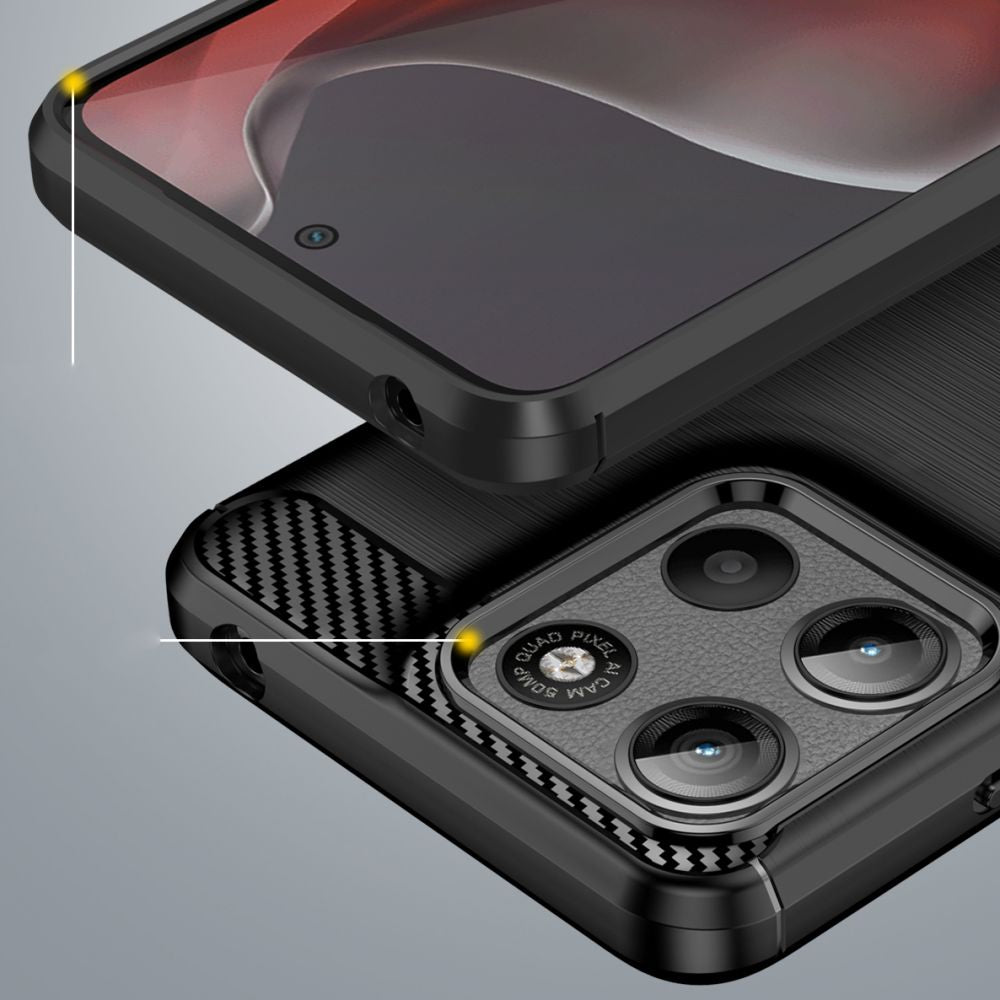 COQUE TECH-PROTECT TPUCARBON MOTOROLA MOTO G15 / G15 POWER NOIRE
