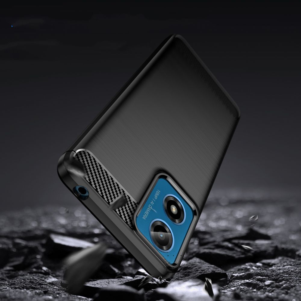 COQUE TECH-PROTECT TPUCARBON MOTOROLA MOTO G24 / G24 POWER / G04 NOIR