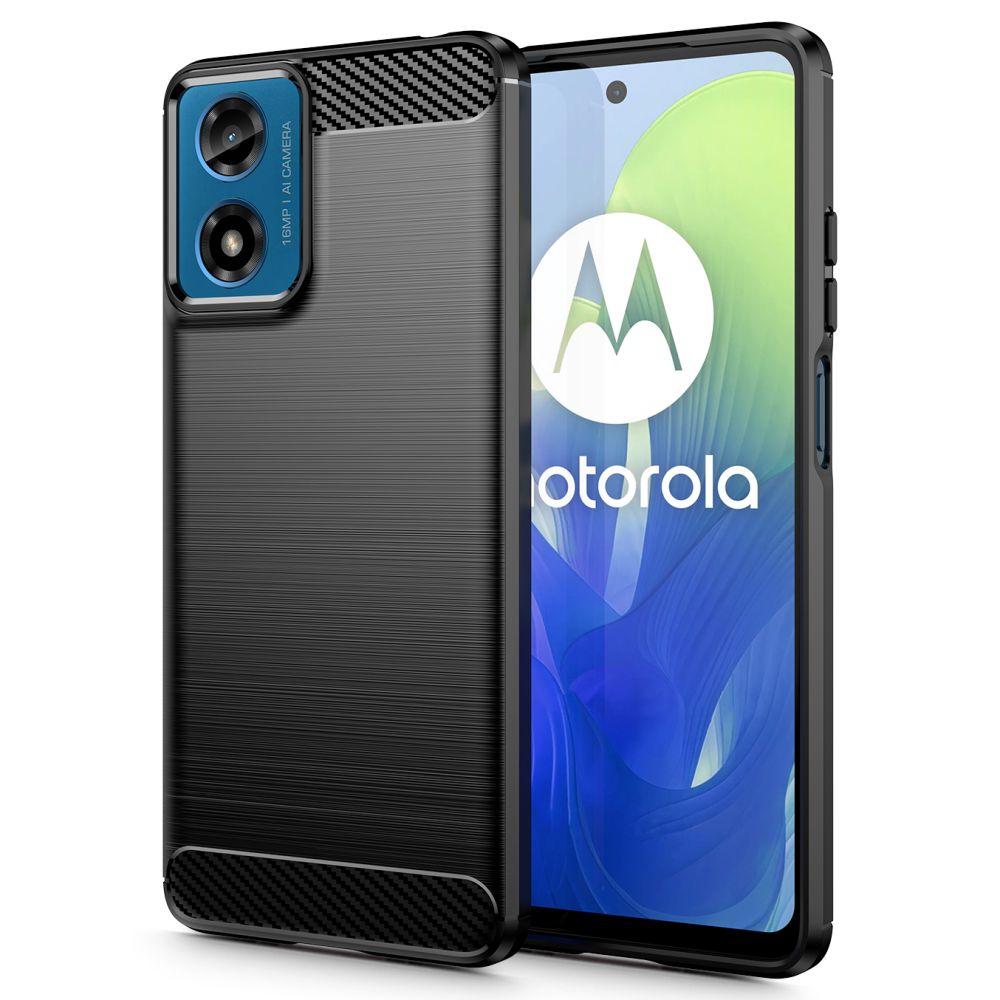 COQUE TECH-PROTECT TPUCARBON MOTOROLA MOTO G24 / G24 POWER / G04 NOIR