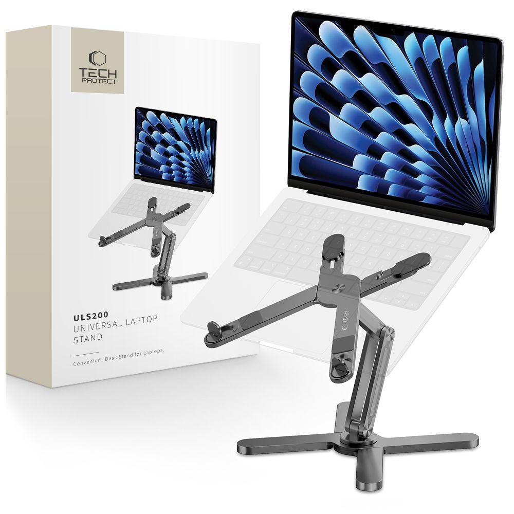 STAND UNIVERSEL POUR MACBOOK TECH-PROTECT ULS200 SUPPORT D'ORDINATEUR PORTABLE GRIS