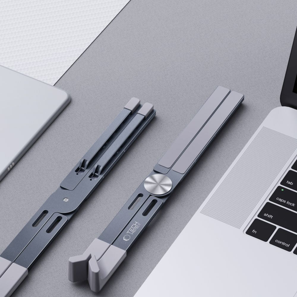 STAND UNIVERSEL POUR MACBOOK TECH-PROTECT ULS300 SUPPORT D'ORDINATEUR PORTABLE GRIS