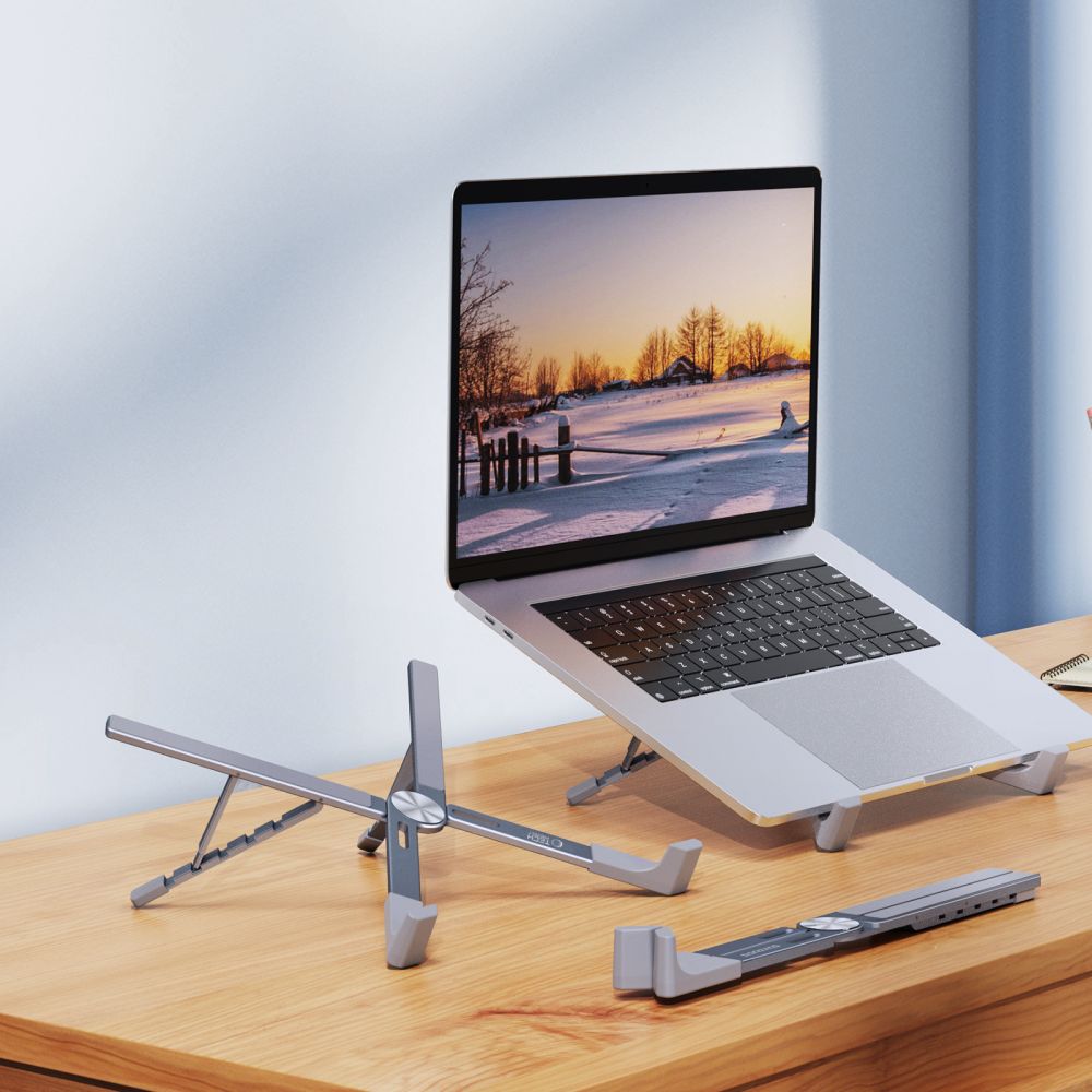 STAND UNIVERSEL POUR MACBOOK TECH-PROTECT ULS300 SUPPORT D'ORDINATEUR PORTABLE GRIS