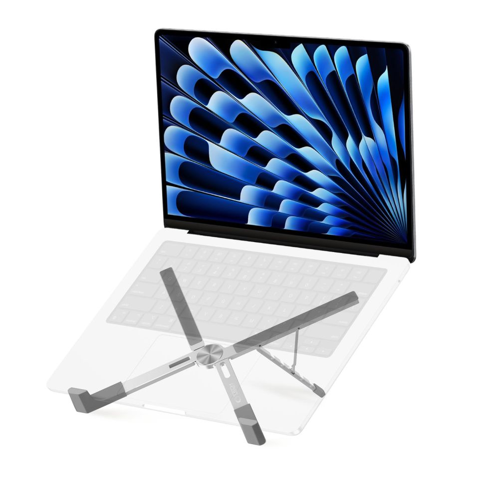 STAND UNIVERSEL POUR MACBOOK TECH-PROTECT ULS300 SUPPORT D'ORDINATEUR PORTABLE ARGENT