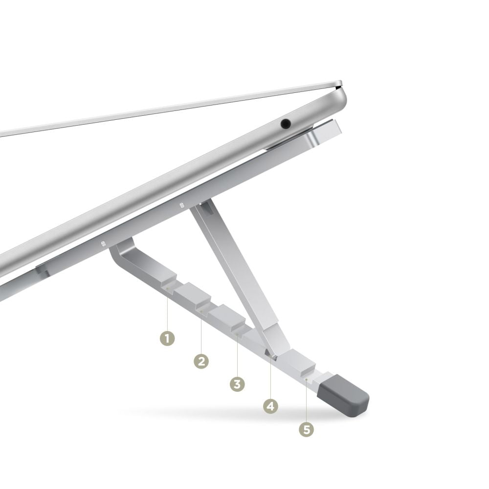 STAND UNIVERSEL POUR MACBOOK TECH-PROTECT ULS300 SUPPORT D'ORDINATEUR PORTABLE ARGENT