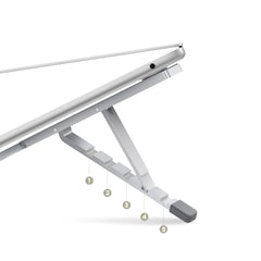 STAND UNIVERSEL POUR MACBOOK TECH-PROTECT ULS300 SUPPORT D'ORDINATEUR PORTABLE ARGENT