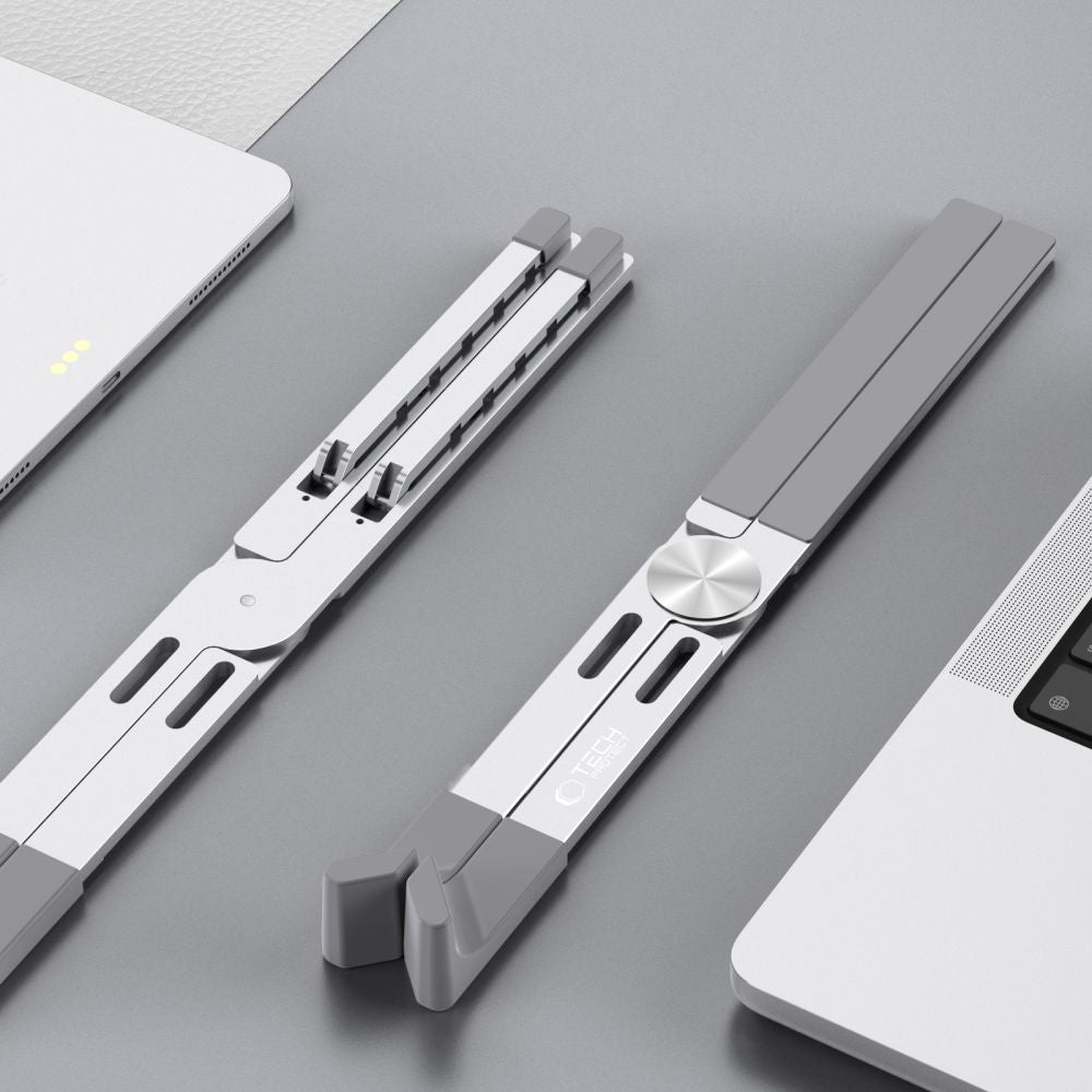 STAND UNIVERSEL POUR MACBOOK TECH-PROTECT ULS300 SUPPORT D'ORDINATEUR PORTABLE ARGENT