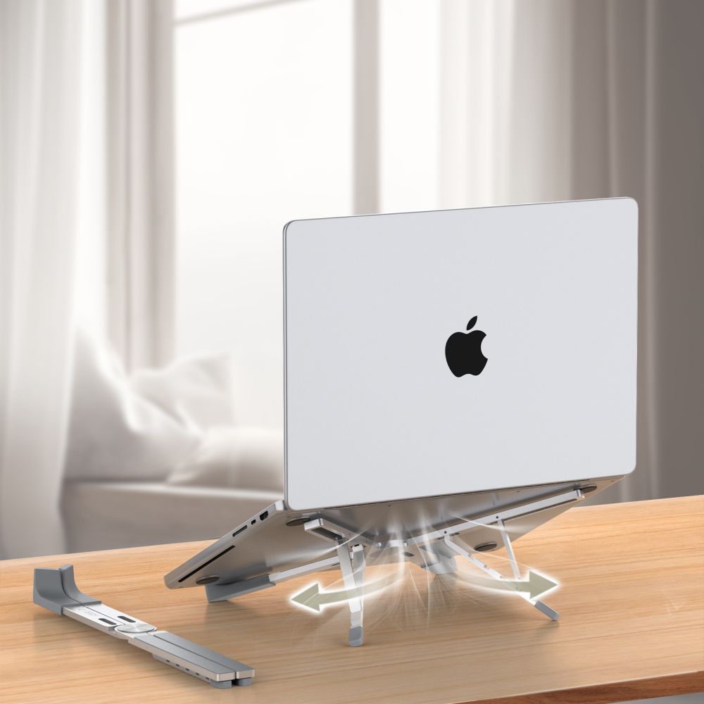 STAND UNIVERSEL POUR MACBOOK TECH-PROTECT ULS300 SUPPORT D'ORDINATEUR PORTABLE ARGENT