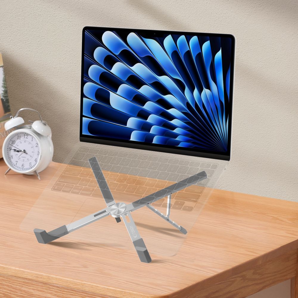 STAND UNIVERSEL POUR MACBOOK TECH-PROTECT ULS300 SUPPORT D'ORDINATEUR PORTABLE ARGENT