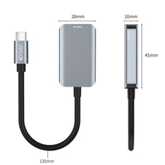 CÂBLE TECH-PROTECT ADAPTATEUR TYPE-C À HDMI 4K NOIR