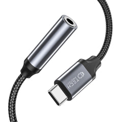 CÂBLE TECH-PROTECT ADAPTATEUR TYPE-C À MINI JACK 3,5MM NOIR