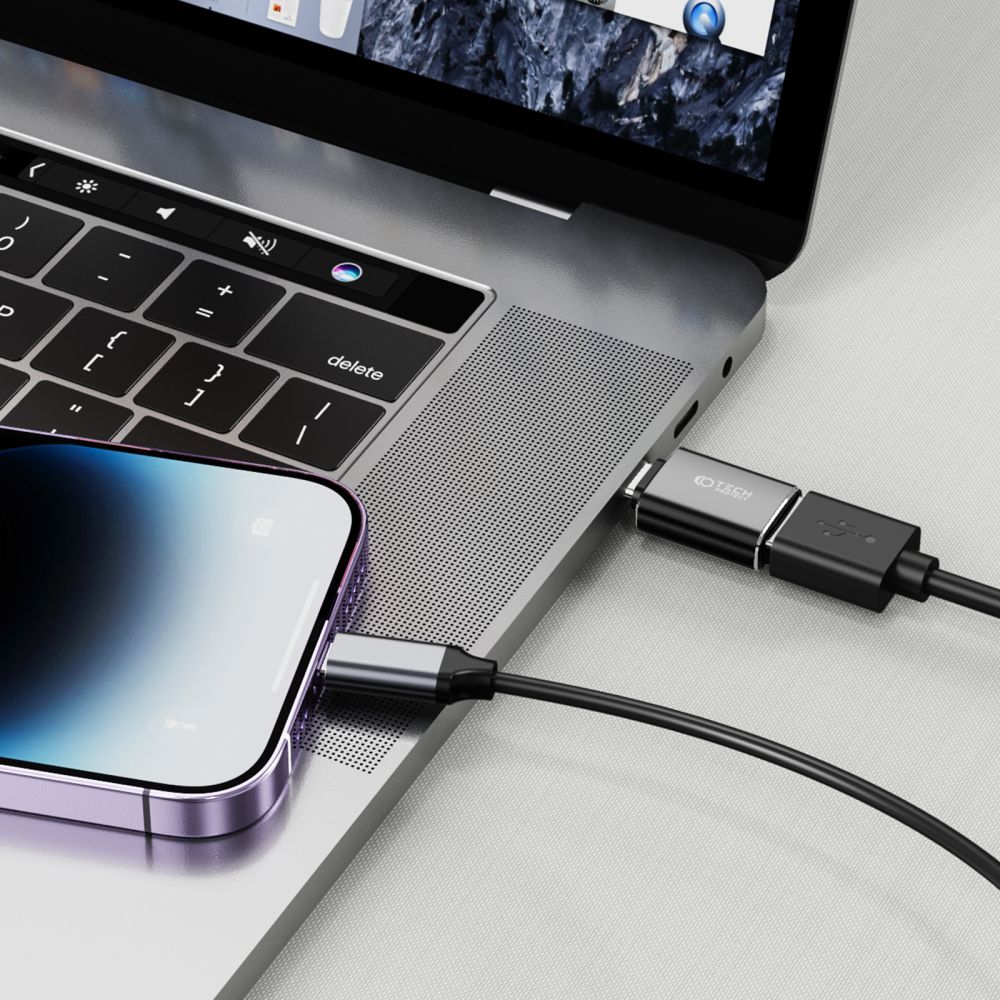 ADAPTATEUR TECH-PROTECT ULTRABOOST ADAPTATEUR TYPE-C À USB OTG NOIR
