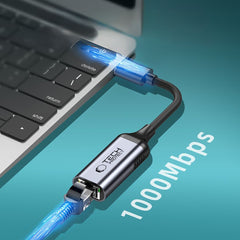 ADAPTATEUR TECH-PROTECT ULTRABOOST USB 3.0 À ETHERNET RJ45 1000MBPS NOIR