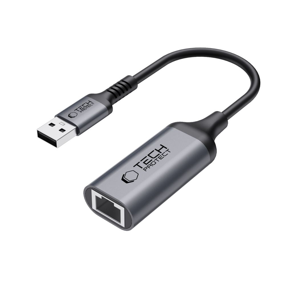 ADAPTATEUR TECH-PROTECT ULTRABOOST USB 3.0 À ETHERNET RJ45 1000MBPS NOIR