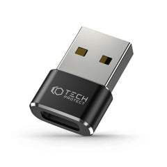 ADAPTATEUR TECH-PROTECT ULTRABOOST ADAPTATEUR USB VERS TYPE-C NOIR