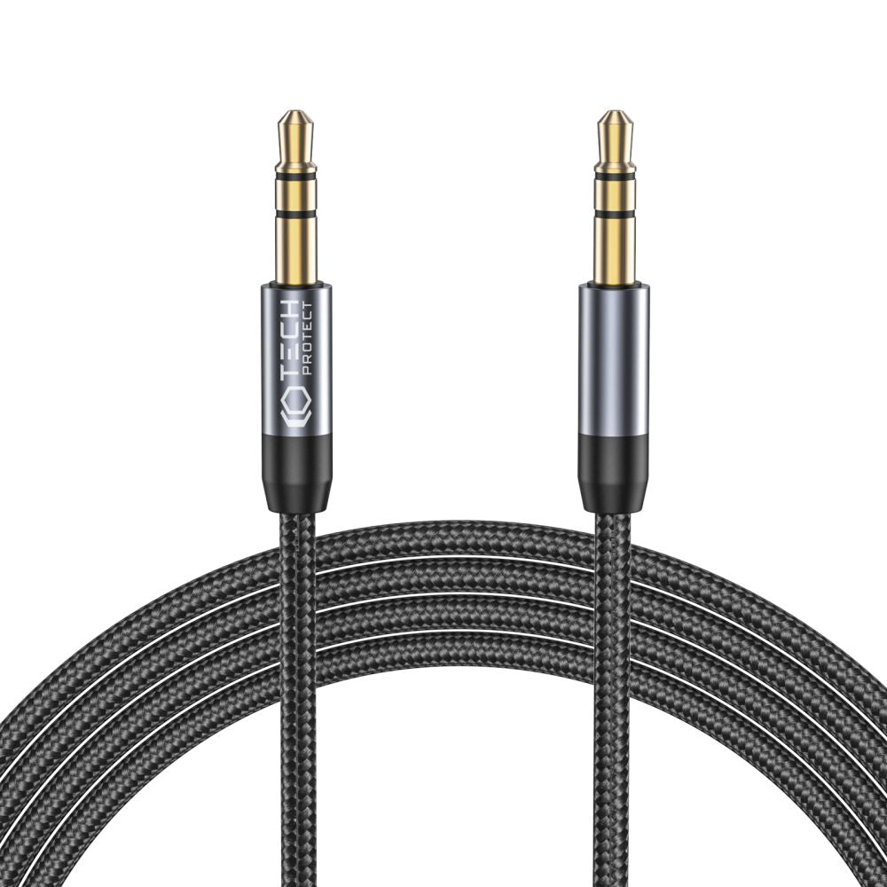 CÂBLE TECH-PROTECT ULTRABOOST AUX MINI JACK 3,5MM 150CM NOIR