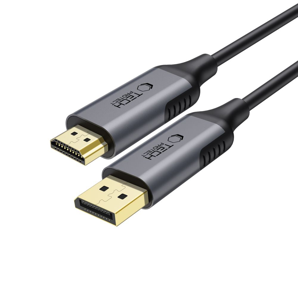 TECH-PROTECT ULTRABOOST CÂBLE DISPLAYPORT À HDMI 2.0 4K 60HZ 200CM NOIR