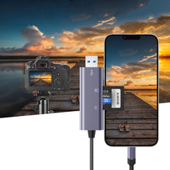 LECTEUR DE CARTES MÉMOIRES TECH-PROTECT ULTRABOOST LECTEUR DE CARTE SD & MICRO SD LIGHTNING & USB GRIS