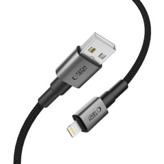 TECH-PROTECT ULTRABOOST DNA CÂBLE LIGHTNING 15W/2.4A 200CM GRIS FONCÉ