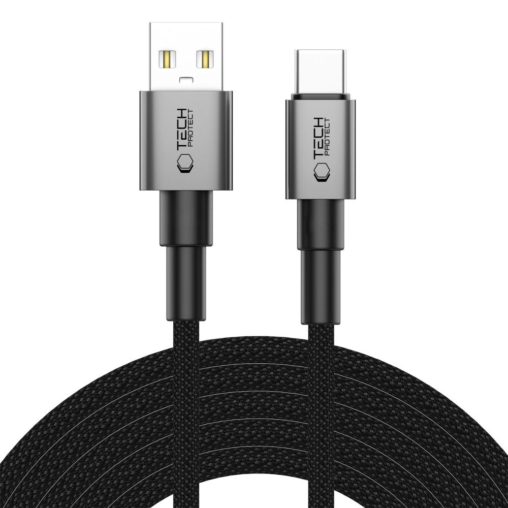 CÂBLE TECH-PROTECT ULTRABOOST DNA TYPE-C 15W/3A 300CM GRIS FONCÉ