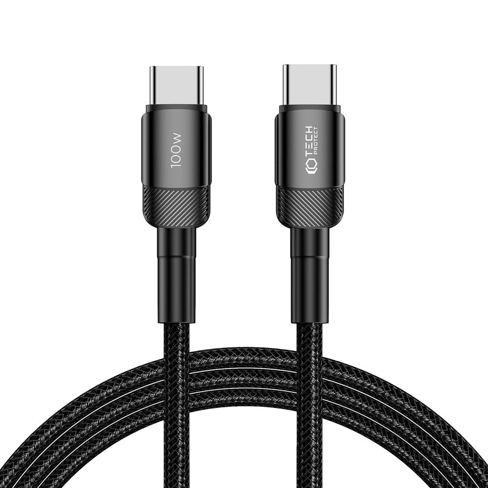 CÂBLE TECH-PROTECT ULTRABOOST EVO TYPE-C PD100W/5A 200CM NOIR