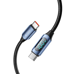 CÂBLE TECH-PROTECT ULTRABOOST LED TYPE-C PD100W/5A 100CM BLEU
