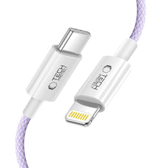 CÂBLE LIGHTNING TECH-PROTECT ULTRABOOST LITE PD27W/3A 100CM MAUVE
