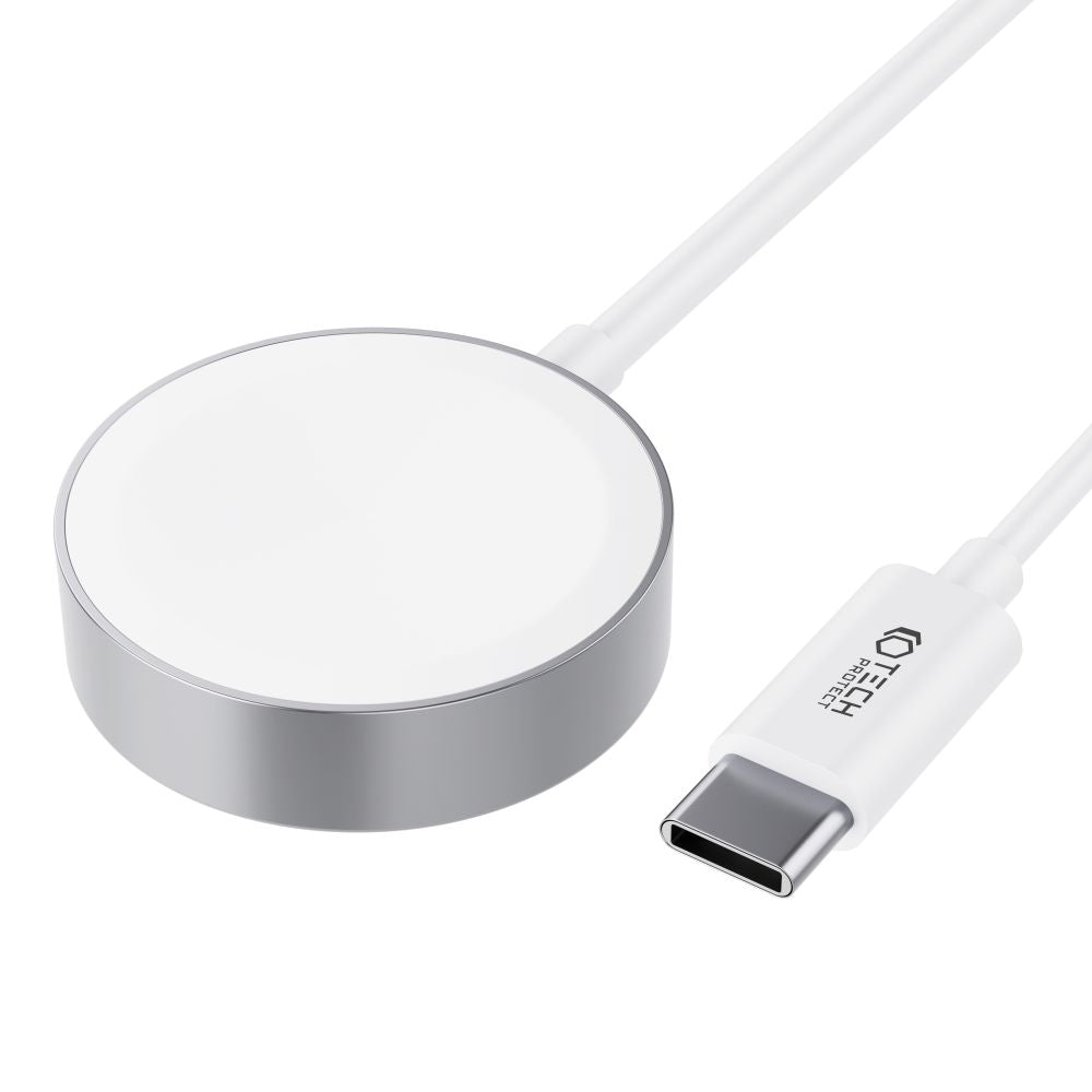CHARGEUR POUR APPLE WATCH TECH-PROTECT ULTRABOOST CÂBLE MAGNÉTIQUE TYPE-C 120CM APPLE WATCH BLANC