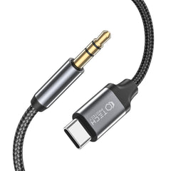CÂBLE TECH-PROTECT ULTRABOOST TYPE-C À AUX MINI JACK 3,5MM CÂBLE 100CM NOIR