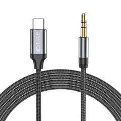CÂBLE TECH-PROTECT ULTRABOOST TYPE-C À AUX MINI JACK 3,5MM CÂBLE 100CM NOIR