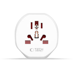 ADAPTATEUR DE VOYAGE UNIVERSEL TECH-PROTECT DE L'UE BLANC